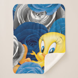 Couverture Sherpa TWEETY™ Avec Roses