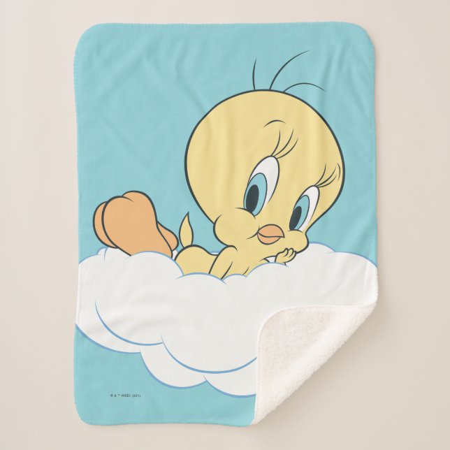 Couverture Sherpa Tweety Dans Les Nuages Pose 3 (Devant)