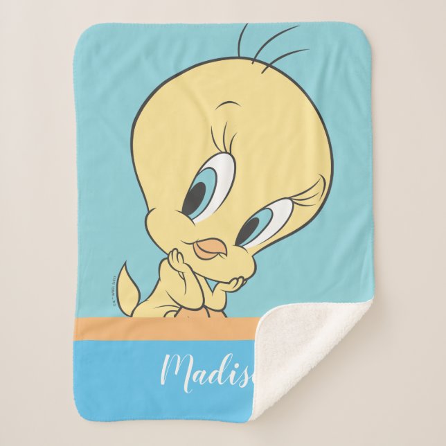 Couverture Sherpa Tweety Dans Les Nuages Pose 9 (Devant)