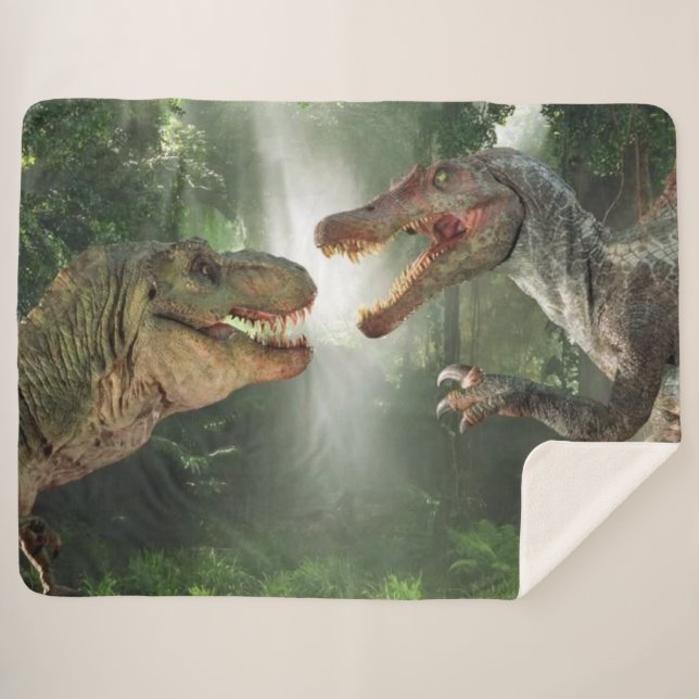 Couverture Sherpa Tyrannosaurus vs Spinosaurus (Devant (Horizontal))