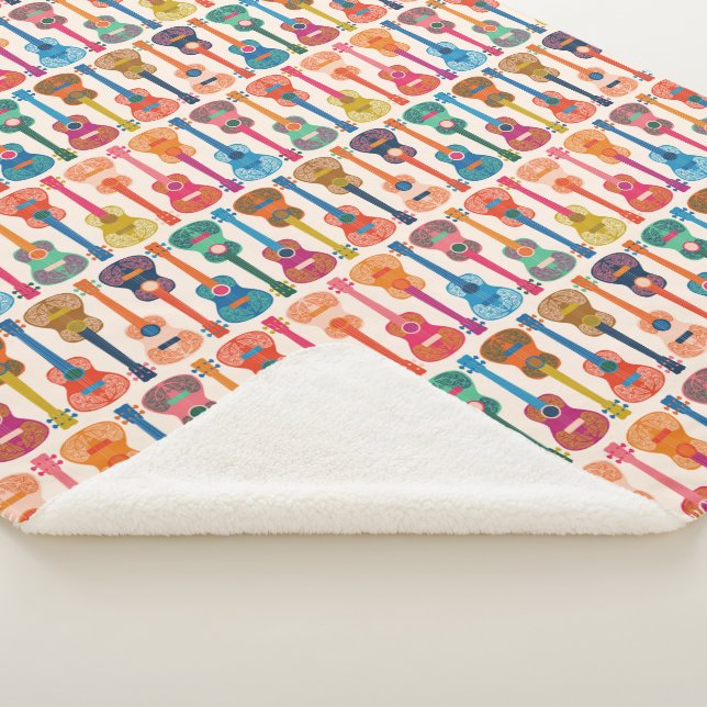 Couverture Sherpa ukulèle hawaïen (3/4)