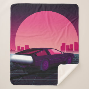 Couverture Sherpa Un avenir rétro. arrière - plan sci-fi style année