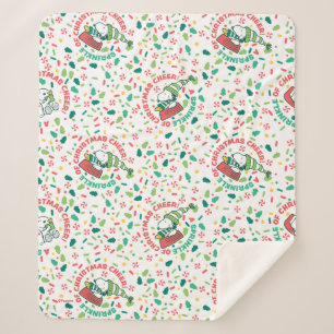 Couverture Sherpa Un clin d'oeil à Noël Motif