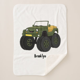 Couverture Sherpa Un Green Monster truck
