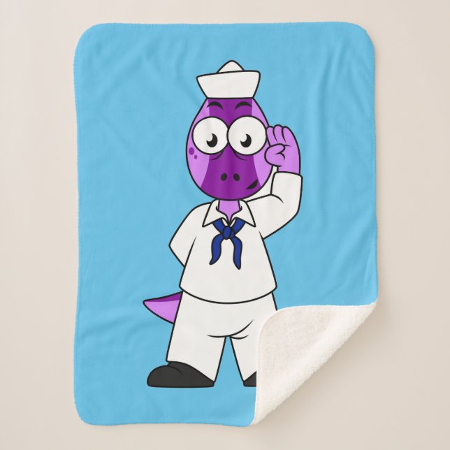 Couverture Sherpa Un marin de la marine Pachycephalosaurus Dinosaur. (Devant)