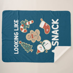 Couverture Sherpa Un Snack Joyeux Noël Père Noël