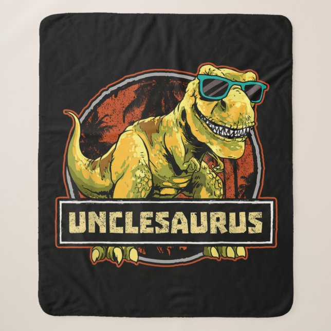 Couverture Sherpa Unclesaurus T rex Uncle Saurus Dinosaur (Devant)