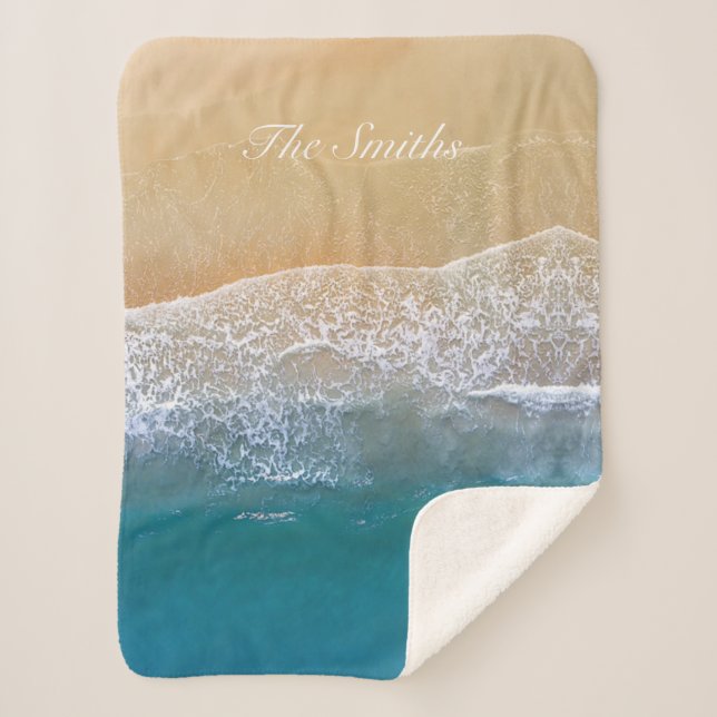 Couverture Sherpa Une avec la plage (Devant)