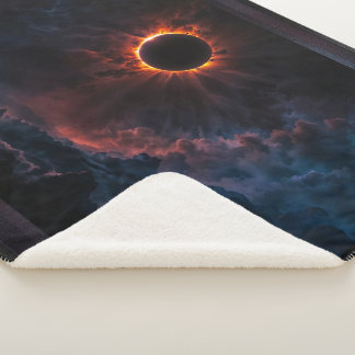 Couverture Sherpa Une éclipse solaire époustouflante Art AI par Xzen
