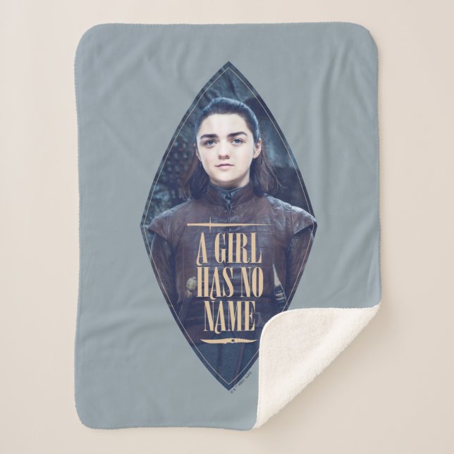 Couverture Sherpa "Une Fille N'A Pas De Nom" Arya Stark Graphic (Devant)