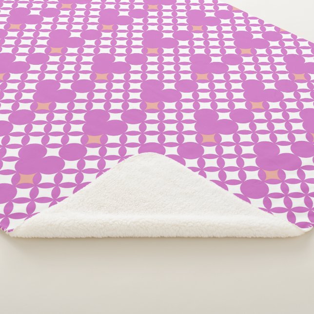 Couverture Sherpa Une touche d'élégance Motif étoilé Sherpa Blanket (3/4)