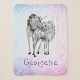 Couverture Sherpa Unicorne Sherpa Blanket