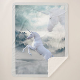 Couverture Sherpa Unicornes