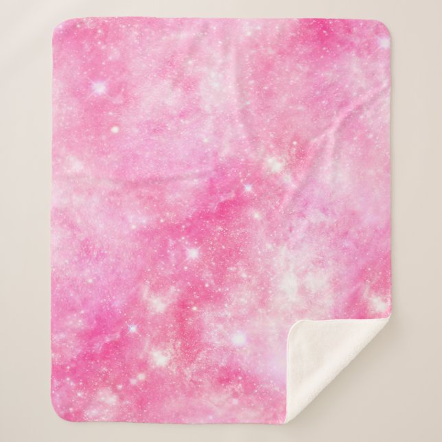 Couverture Sherpa Univers de galaxie rose (Devant)