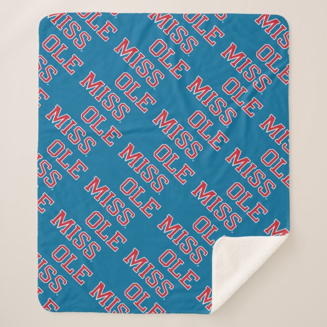 Couverture Sherpa Université du Mississippi | Ole Miss Wordmark (Devant)