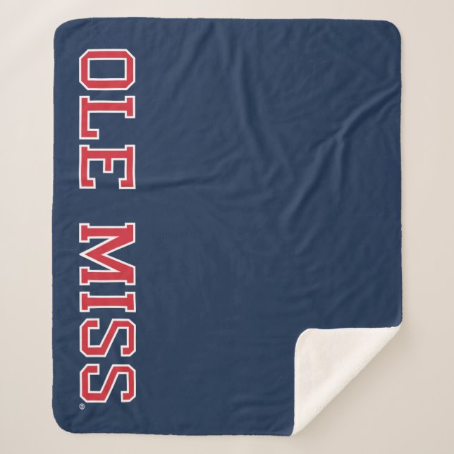 Couverture Sherpa Université du Mississippi | Ole Miss Wordmark (Devant)