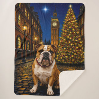 Couverture Sherpa Vacances Bouledogue