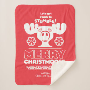 Couverture Sherpa Vacances de Noël Joyeux Christmoose