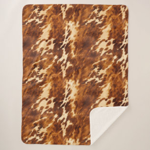 Couverture Sherpa Vachette Brown