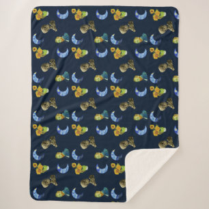 Couverture Sherpa Van Gogh pattern