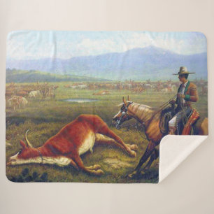 Couverture Sherpa Vaquero C 1830 L'Ancien Ouest Le Cowboy