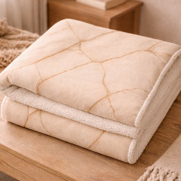 Couverture Sherpa Veines de Pierre Dorée