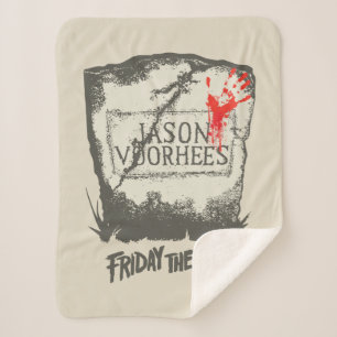 Couverture Sherpa Vendredi 13   Pierre de tête de Jason Voorhees