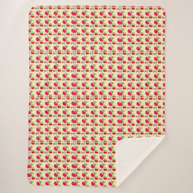 Couverture Sherpa Verger de Pommes Sucrées (Devant)