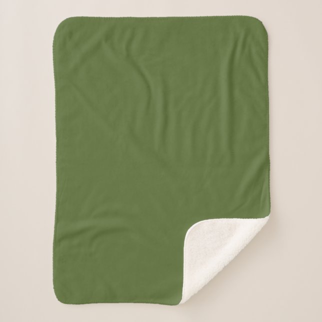 Couverture Sherpa Vert foncé (Devant)
