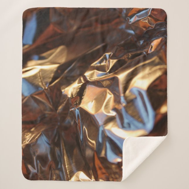 Couverture Sherpa Veste en cuir noir et bleu (Devant)