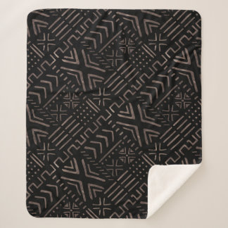 Couverture Sherpa Vêtements africains contemporains en boue Imprimer