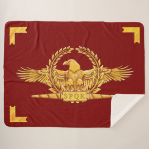 Couverture Sherpa Vexilla SPQR Eagle