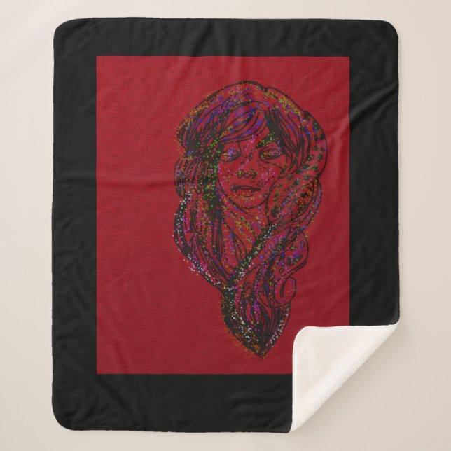 Couverture Sherpa Victorian Era Dreamer Girl  (Devant)