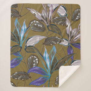 Couverture Sherpa Vieille texture murale avec fissures, arrière - pl