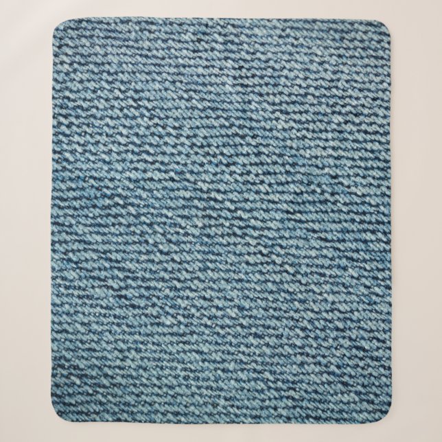 Couverture Sherpa Vieux tissu denim texture arrière - plan. abstrait (Devant)