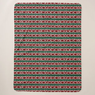 Couverture Sherpa Vilain tricot de Noël Motif traditionnel 17