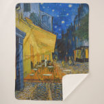 Couverture Sherpa Vincent van Gogh - Café Terrasse en soirée<br><div class="desc">Café Terrasse sur la Place du Forum à la Nuit - Vincent van Gogh,  1888</div>
