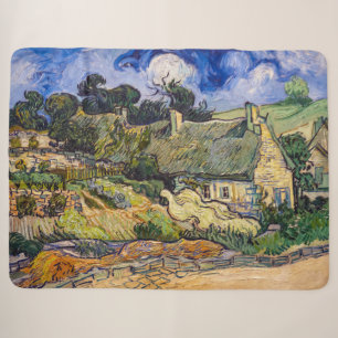 Couverture Sherpa Vincent Van Gogh - Chaumières à Cordeville