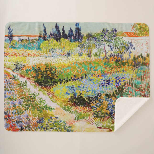 Couverture Sherpa Vincent van Gogh - Jardin à Arles (Devant (Horizontal))