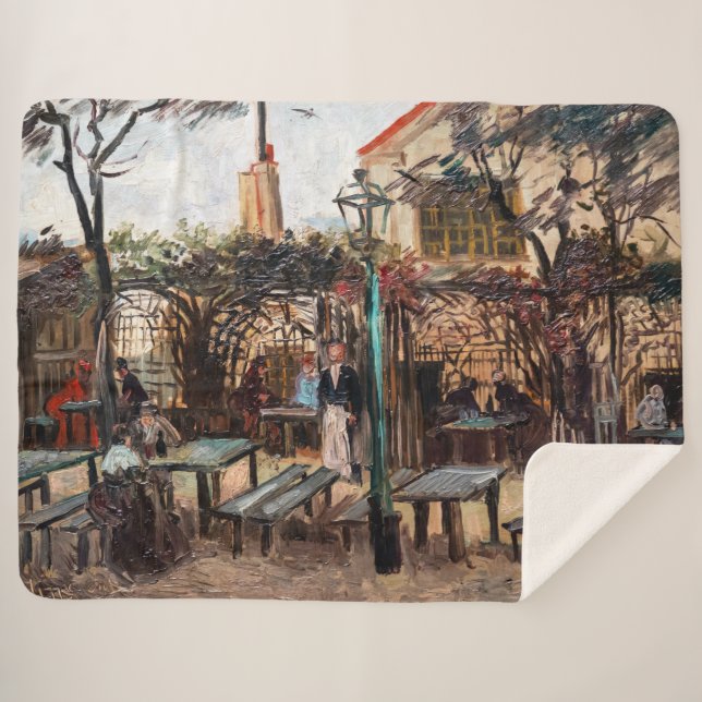 Couverture Sherpa Vincent Van Gogh - La Guinguette sur Montmartre (Devant (Horizontal))