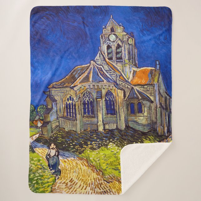 Couverture Sherpa Vincent van Gogh - L'église d'Auvers (Devant)