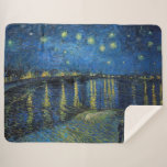 Couverture Sherpa Vincent van Gogh - Nuit étoilée sur le Rhône<br><div class="desc">Nuit étoilée sur le Rhône / Nuit étoilée sur le Rhône - Vincent van Gogh,  Huile sur toile,  1888,  Arles</div>