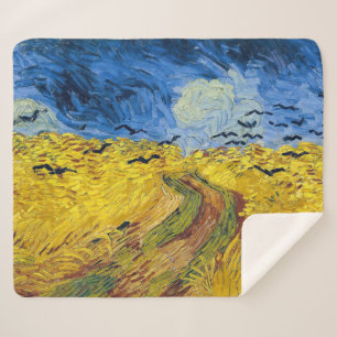 Couverture Sherpa Vincent van Gogh - Wheatfield with Crows