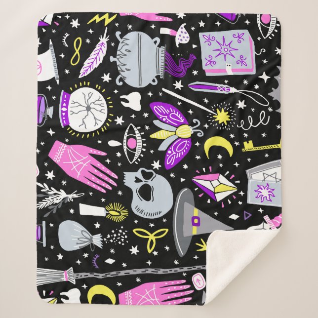 Couverture Sherpa Vintage tartan brun-orange. (Devant)