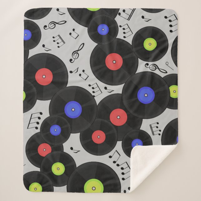 Couverture Sherpa Vinyl Records : Music Note Motif (Devant)