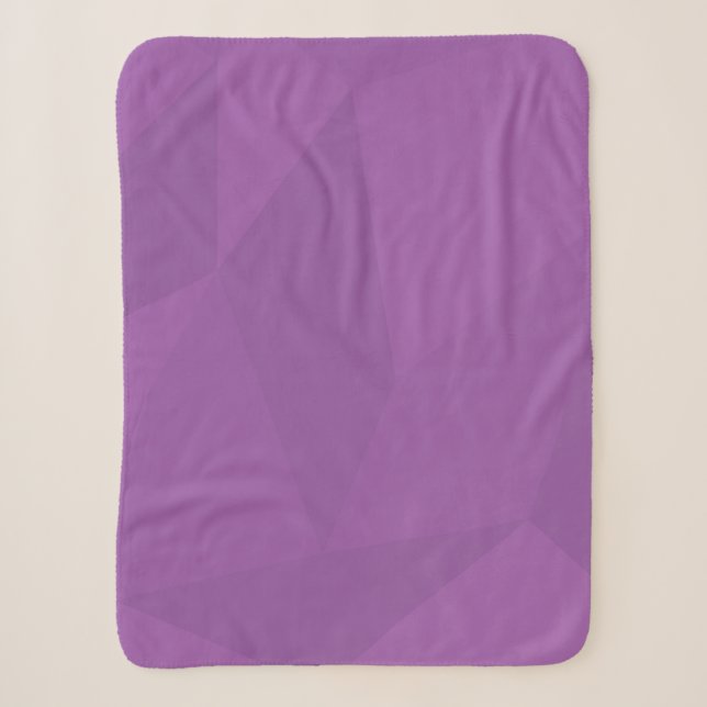 Couverture Sherpa Violet, géométrique, cool, tendance, art simple mo (Devant)