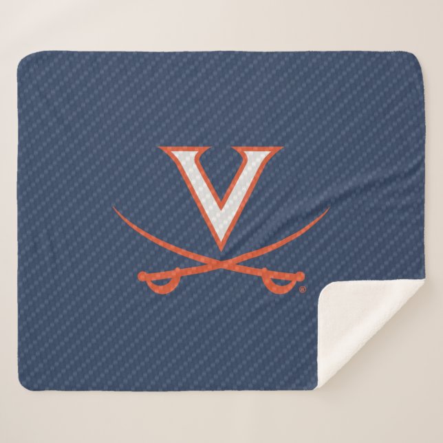 Couverture Sherpa Virginia Cavaliers fibre de carbone (Devant (Horizontal))