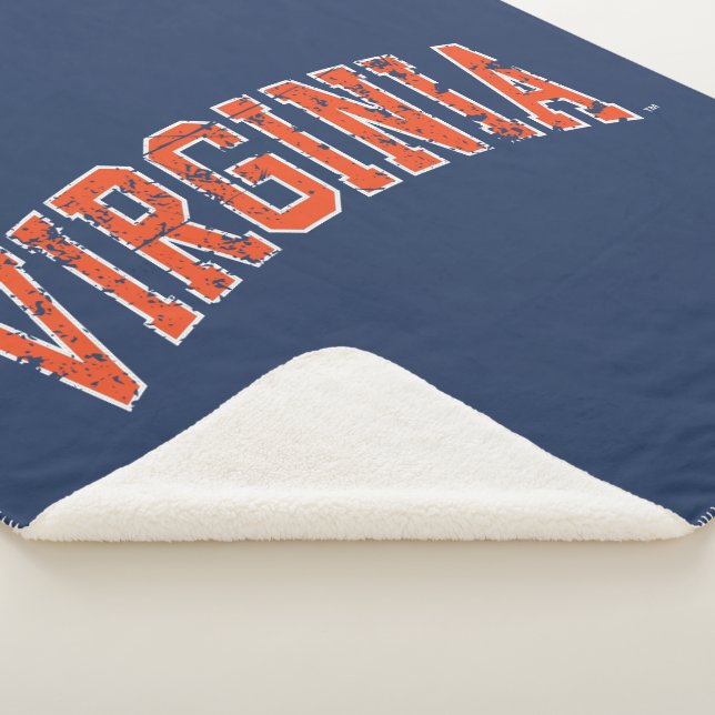 Couverture Sherpa Virginia Wordmark en détresse (3/4)