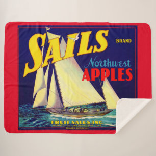 Couverture Sherpa Voiles des années 1930 Les pommes du Nord-Ouest cr