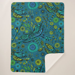 Couverture Sherpa Voler, pilonner la libellule en bleu